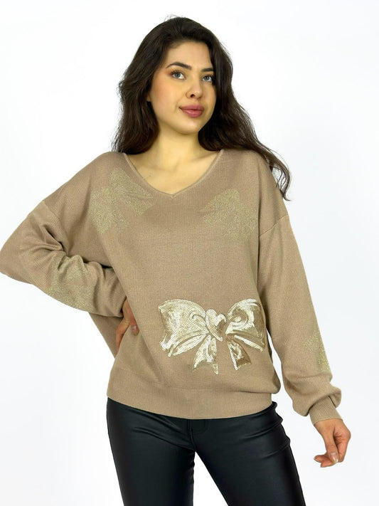 Sweater Lazo de Lentejuelas