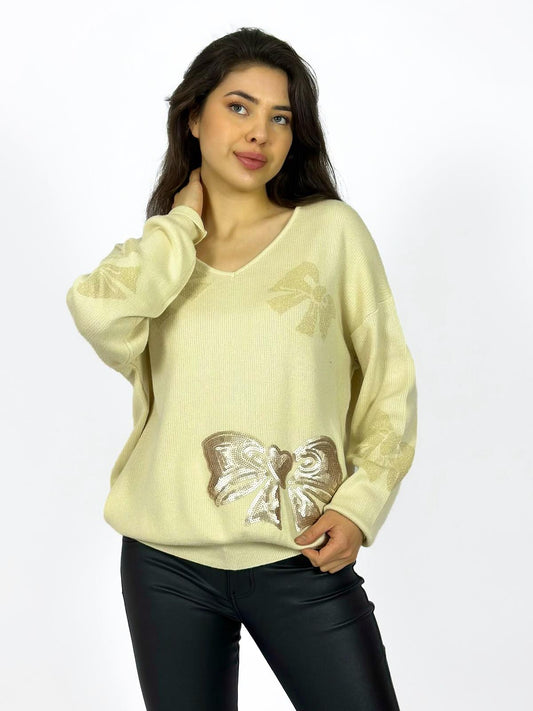 Sweater Lazo de Lentejuelas