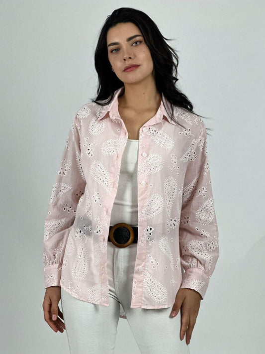 Blusa Bordado Estilo Broderi