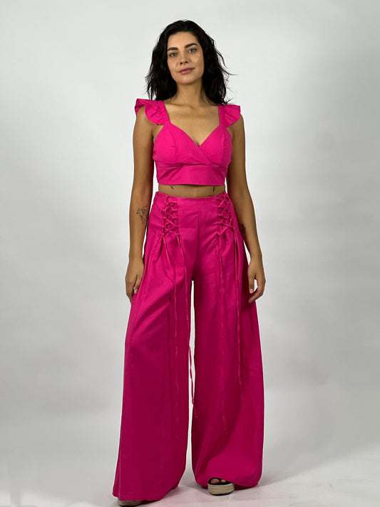 Conjunto de Lino Top y Pantalón