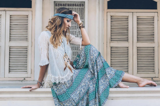 Moda italiana con estilo hippie chic