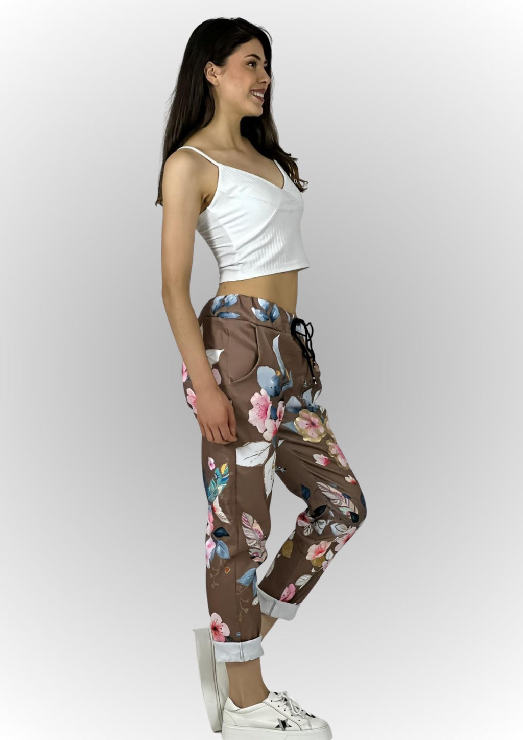 Jogger Italiano Viscosa Floral