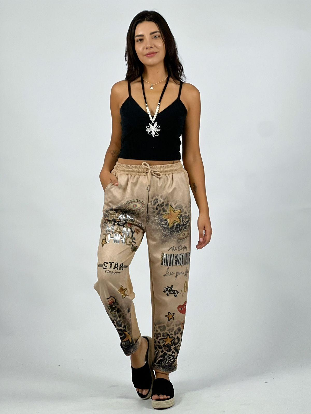Jogger Gamuza Diseño Estrellas