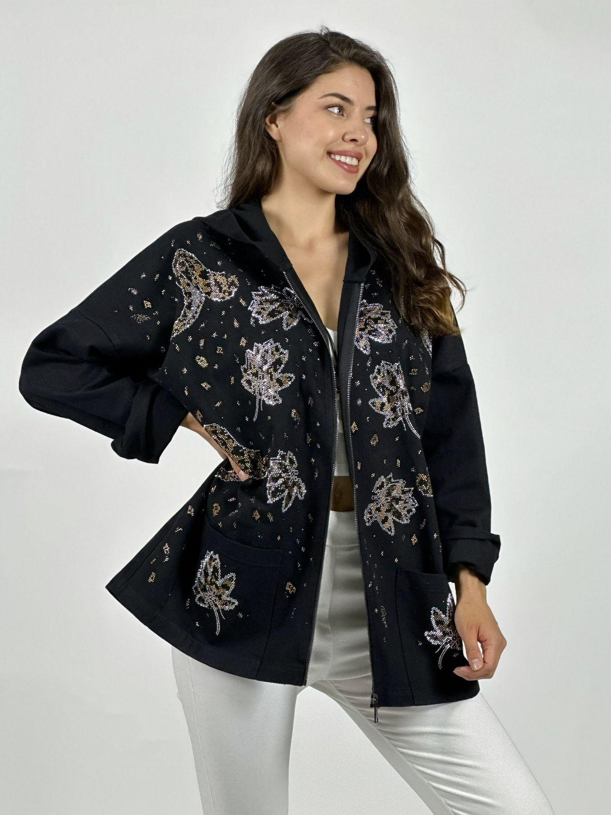 Chaqueta Mezclilla Hojas y Serpientes Escamas