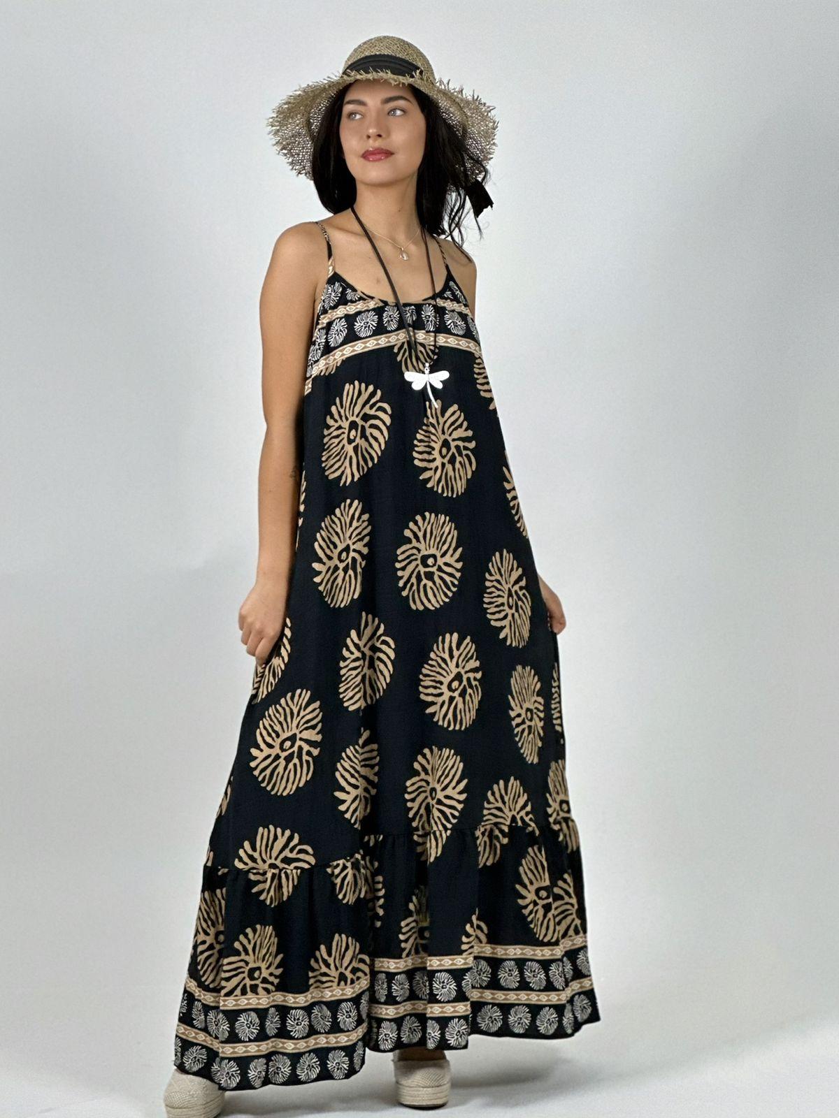 Vestido Casual Viscosa Boho Chic