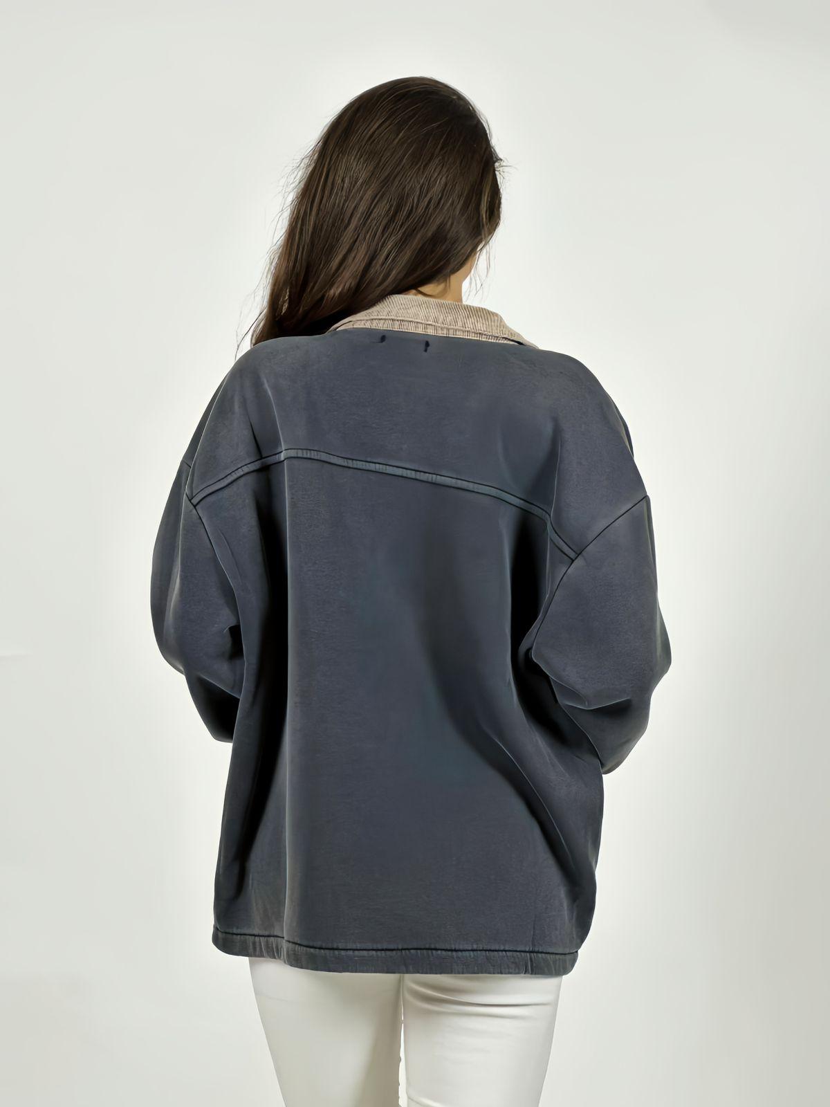 Chaqueta Afranelada con Cierre