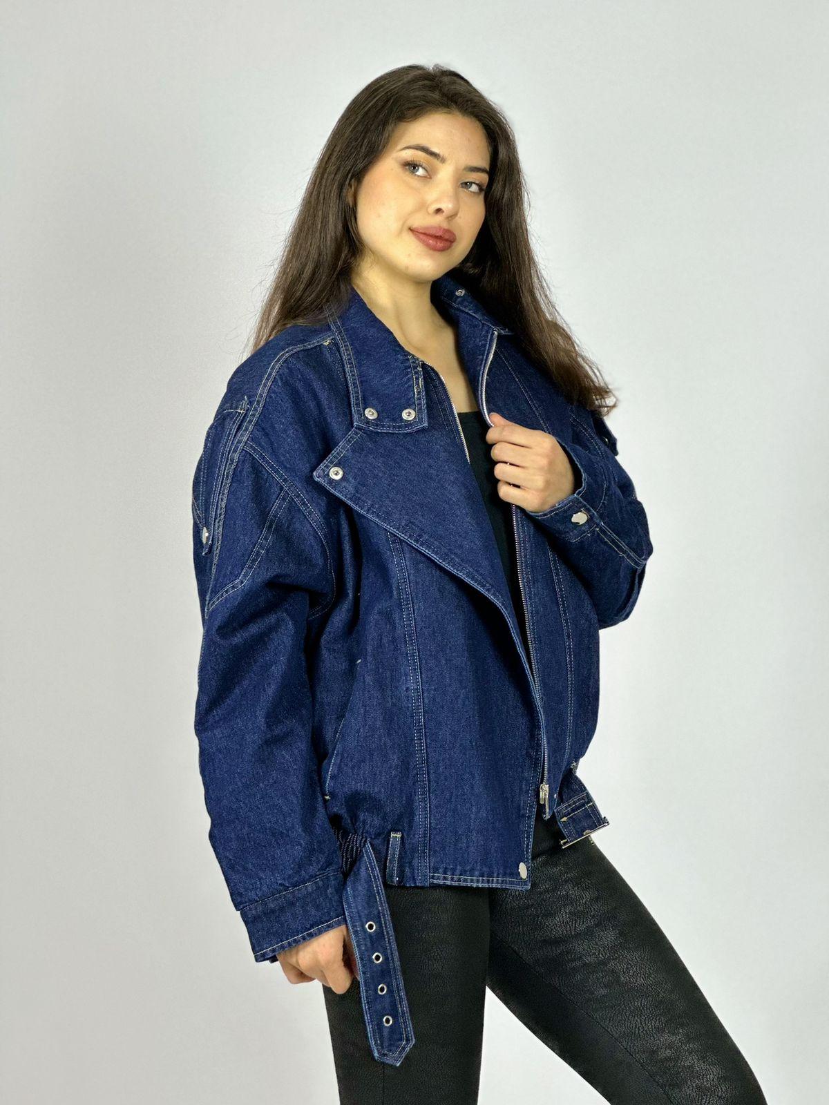 Chaqueta de Mezclilla Aviadora Acolchada