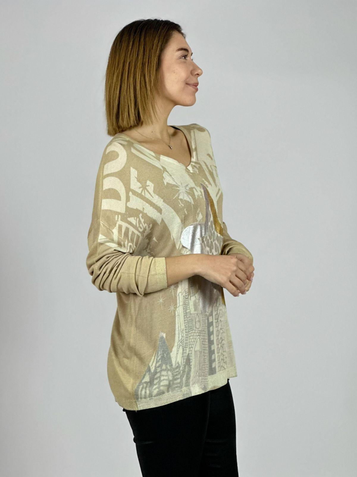 Sweater Hilo Estrella Brillante Print