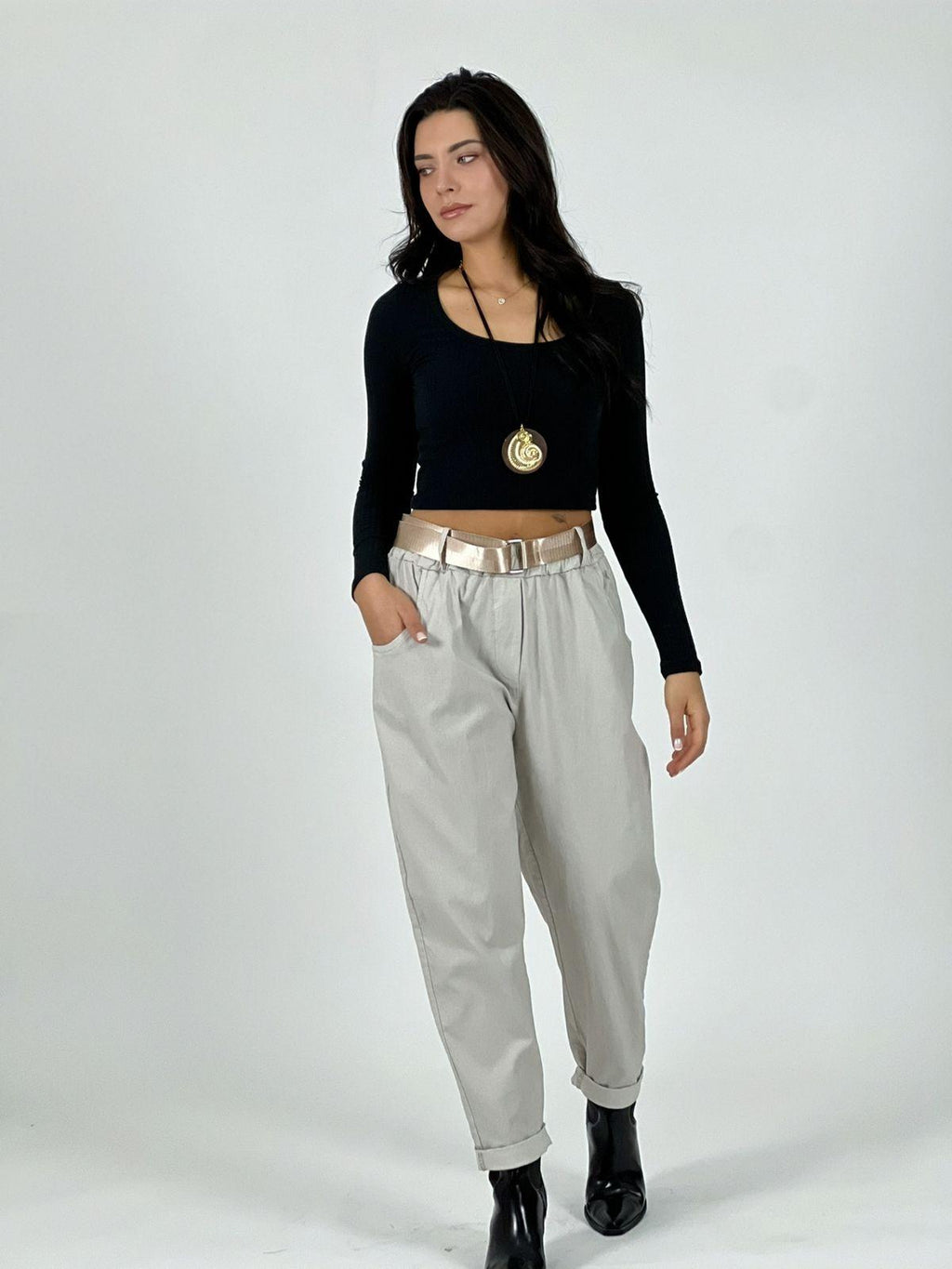 Jogger Italiano con Cinturón