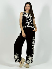 Conjunto de Lino Bordado