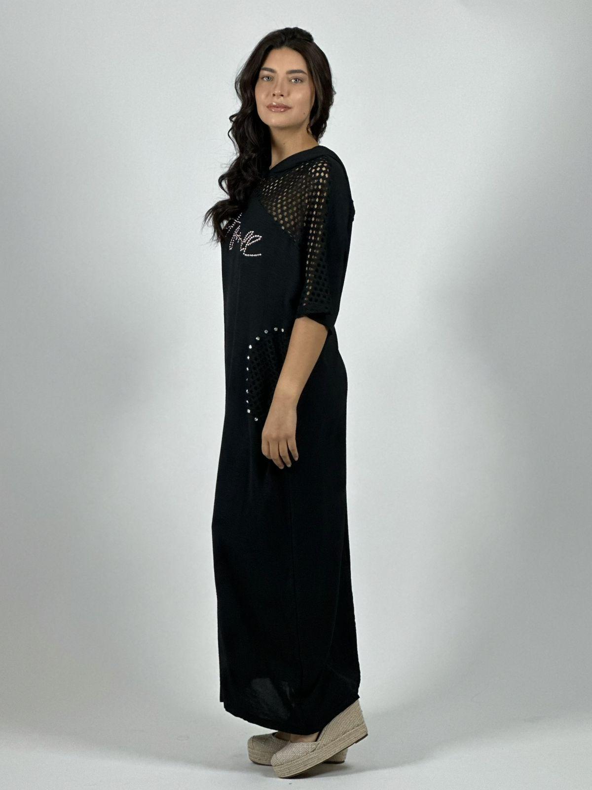 Vestido Lino Largo Holgado