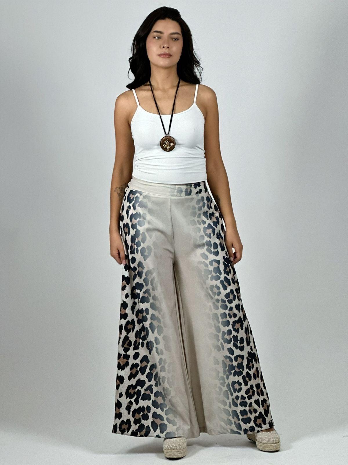 Palazzo Crepé Degrade Costado Print