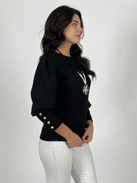 Polera Lanilla Manga Princesa