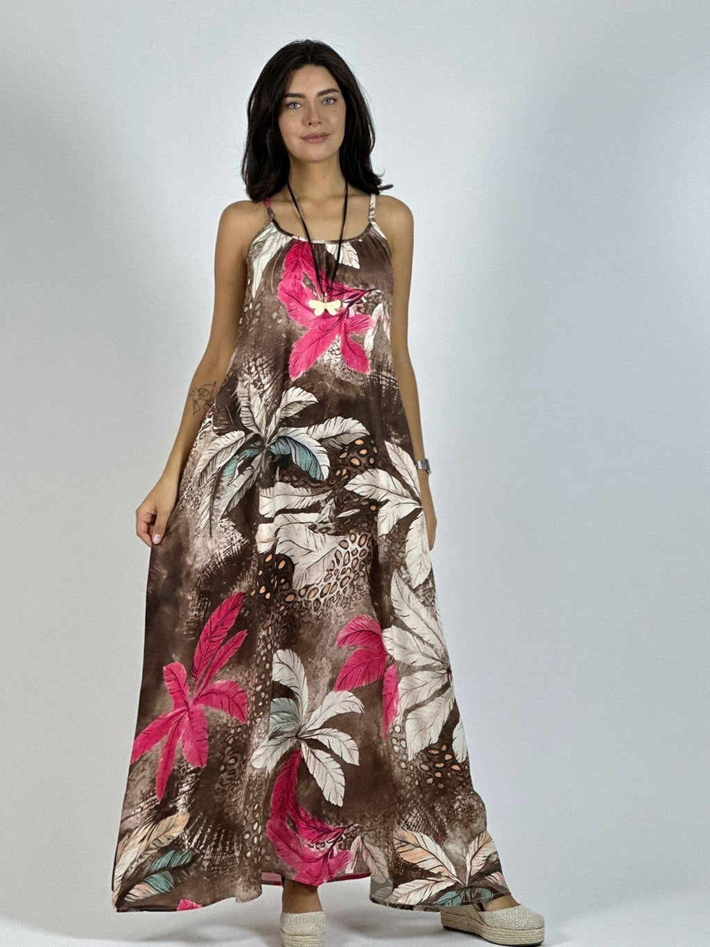 Vestido Estampado Hojas