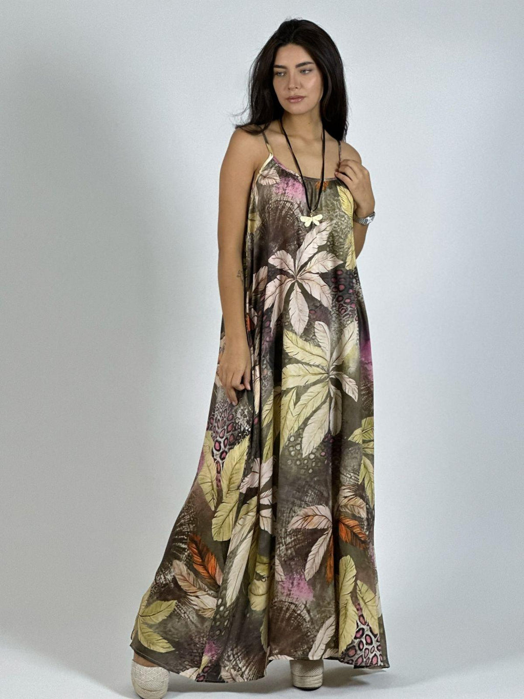 Vestido Estampado Hojas