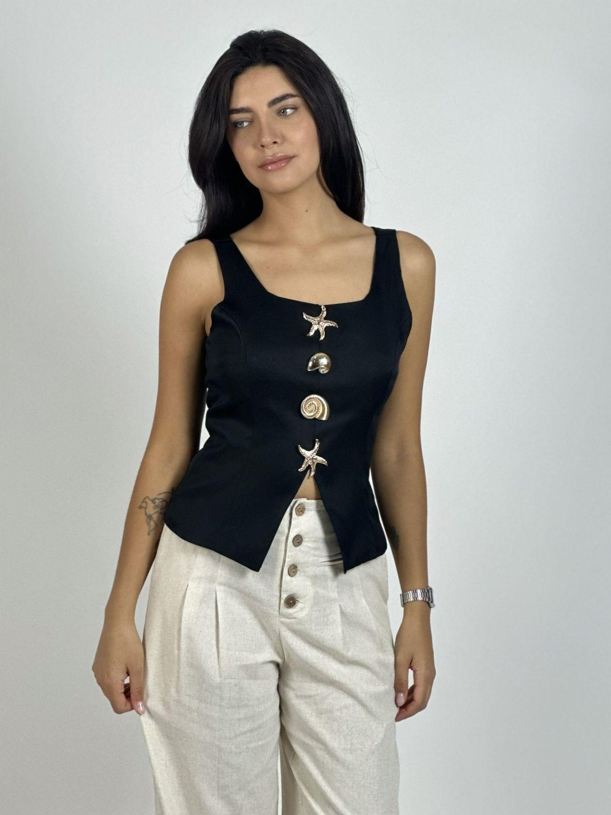 Polera Botones Maritimos