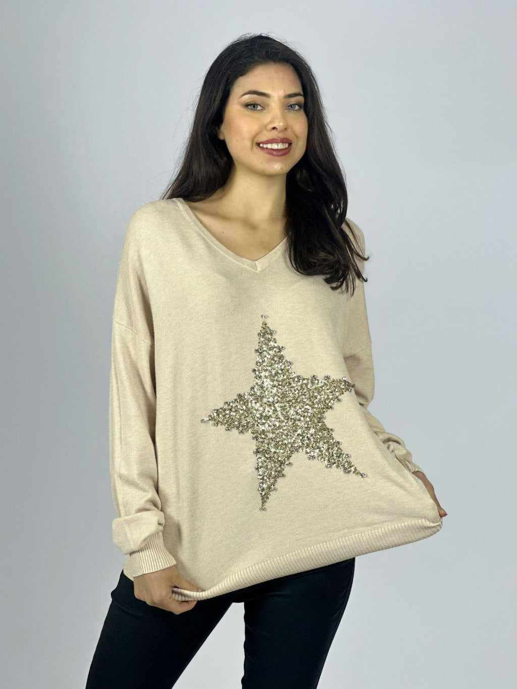Sweater Spandex Estrella Brillos