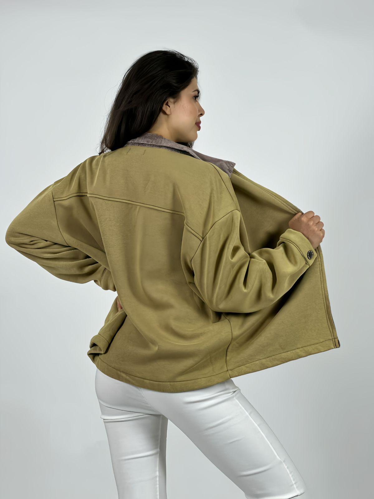 Chaqueta Afranelada con Cierre