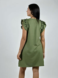 Mini Vestido Lino Faroleo