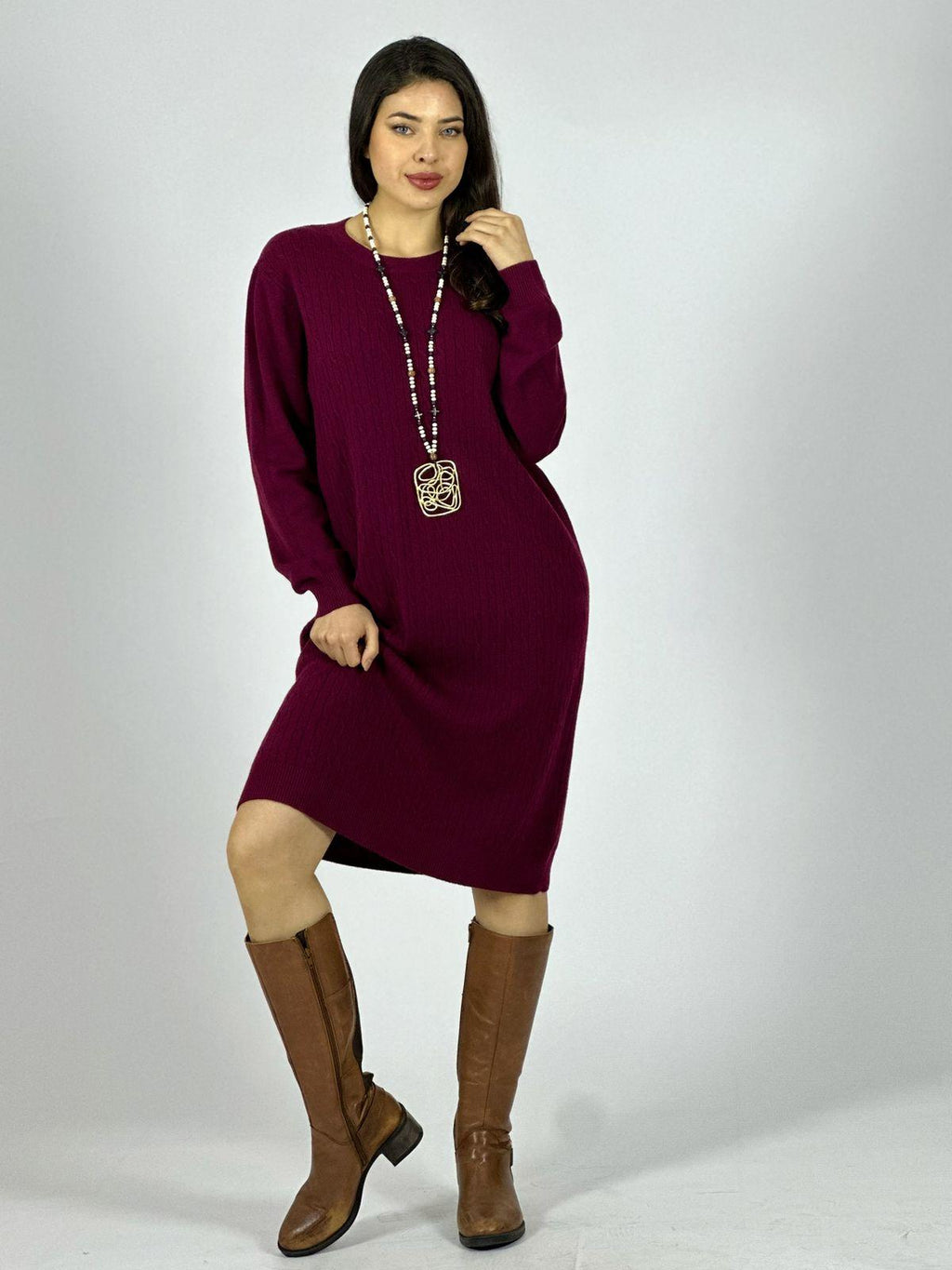 Vestido de Lana Texturizado
