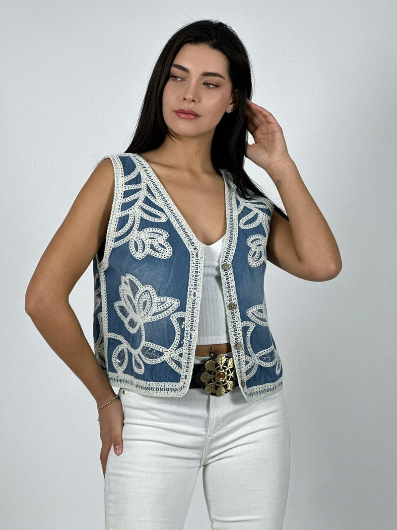 Gillete Boho Chic Diseño Bordado