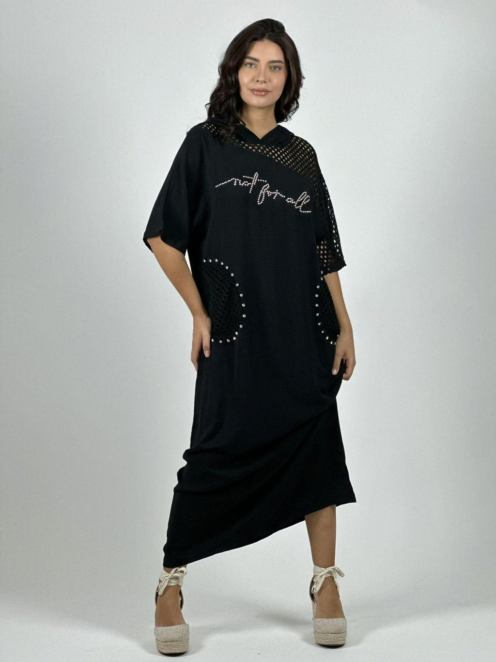 Vestido Lino Largo Holgado