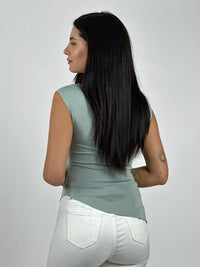 Polera Elasticada Asimetrica