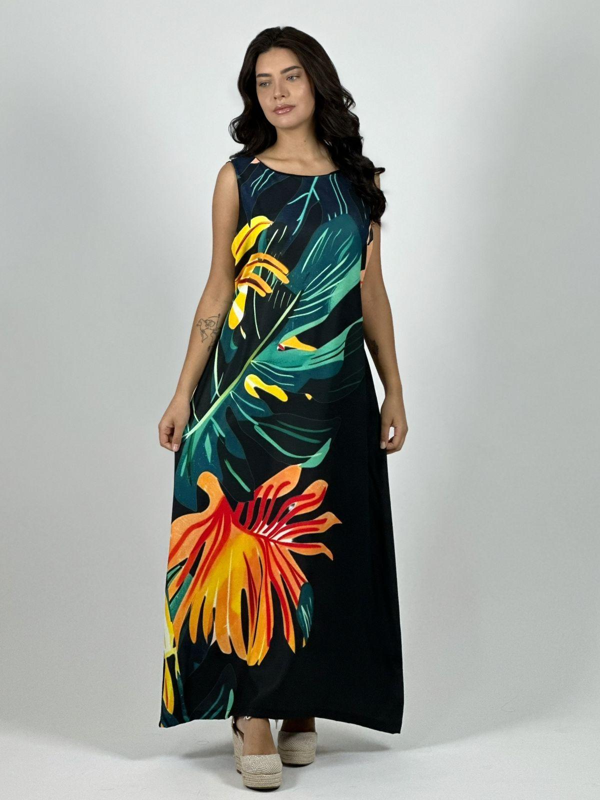 Vestido Sublimado Hojas