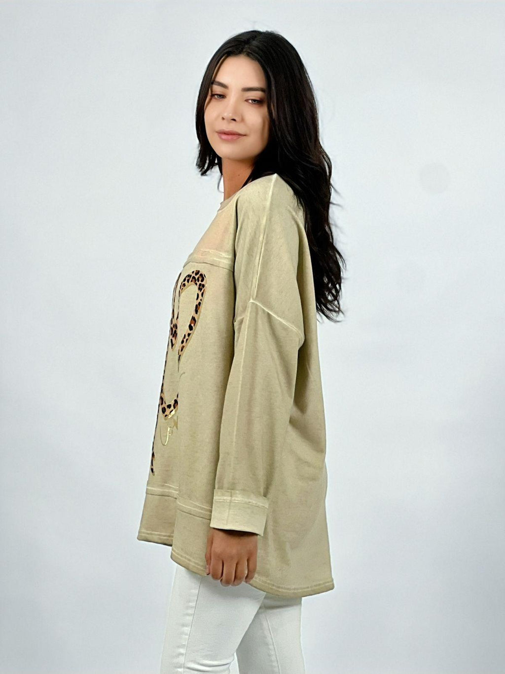 Polerón Algodón Doble Corazón Print