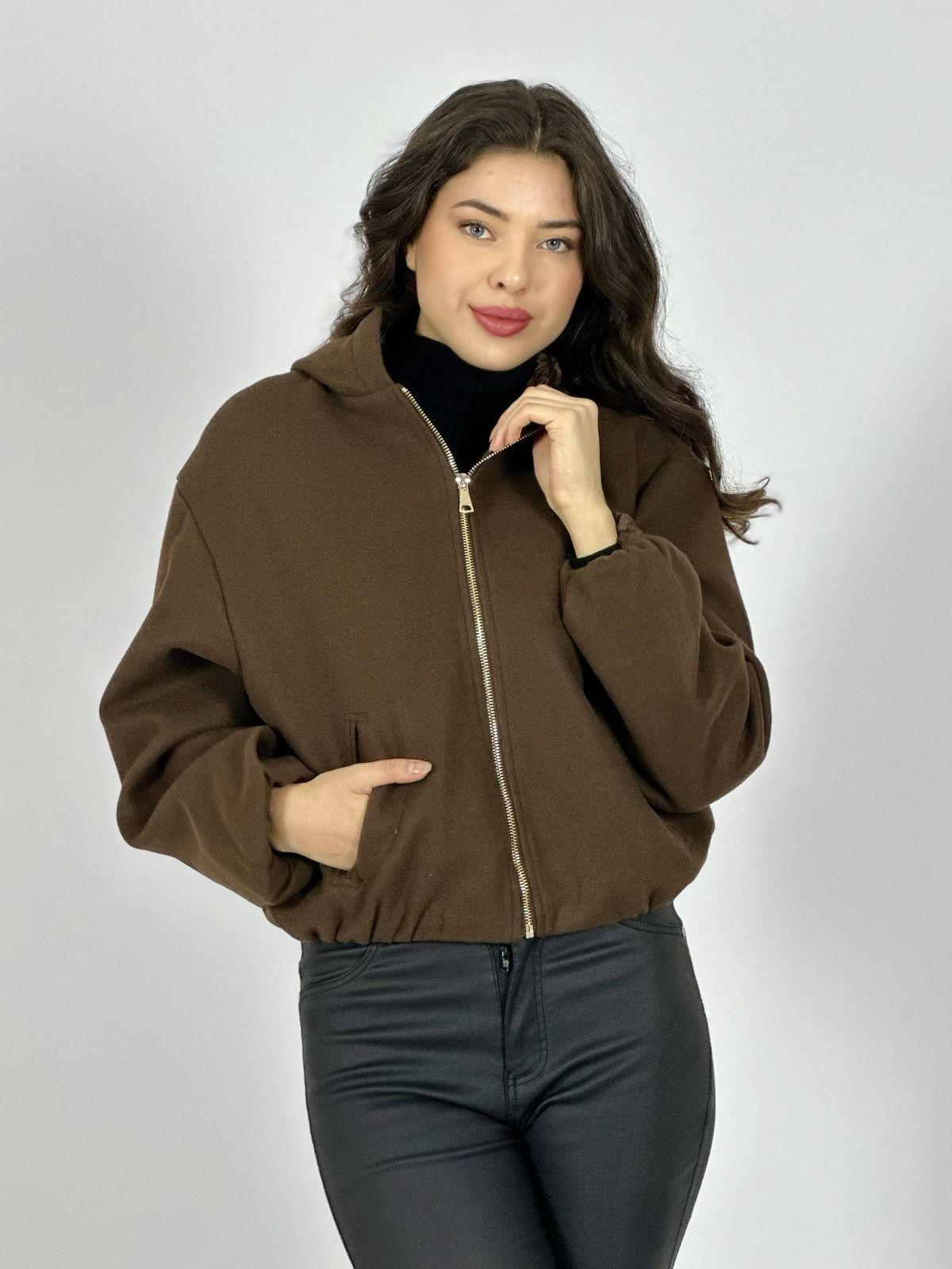 Chaqueta Bomber Corta con Gorro