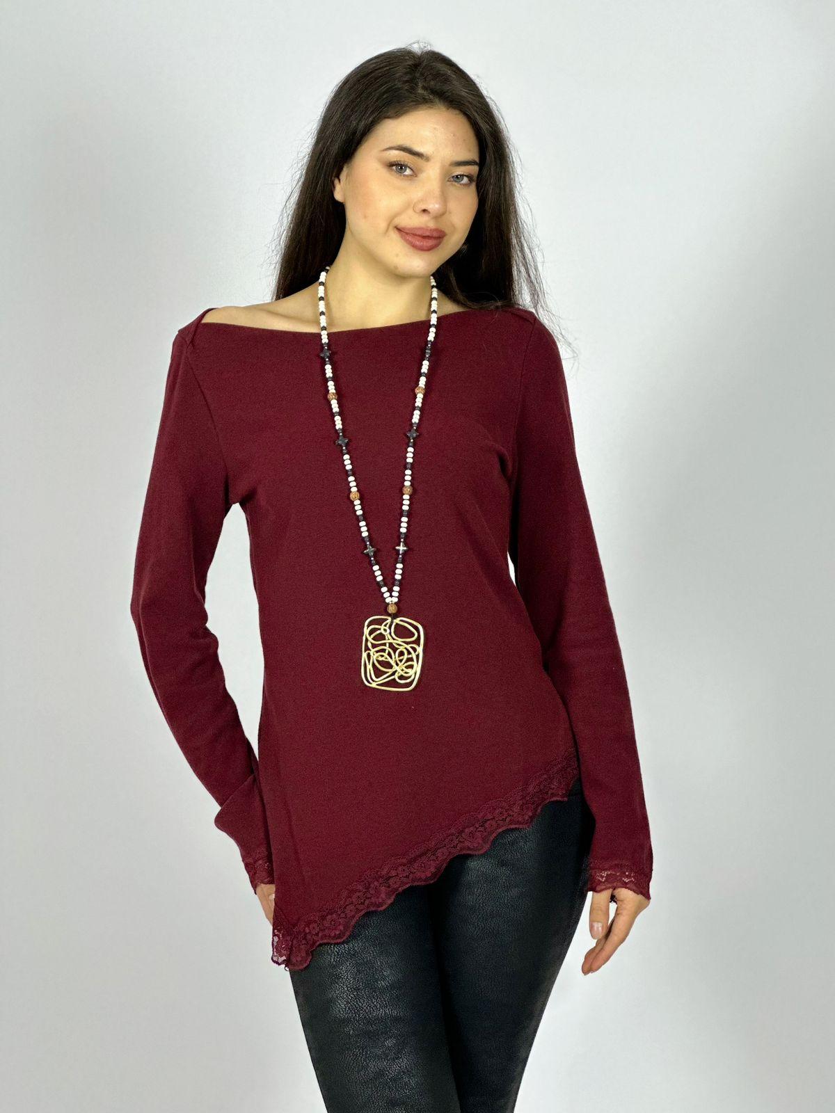 Polera Lanilla Blonda Bordes