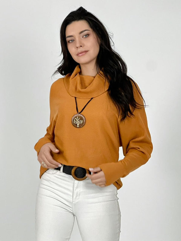 Sweater Spandex de Lana Cuello Alto