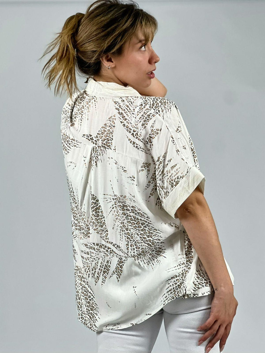 Blusa Lino Estampados print