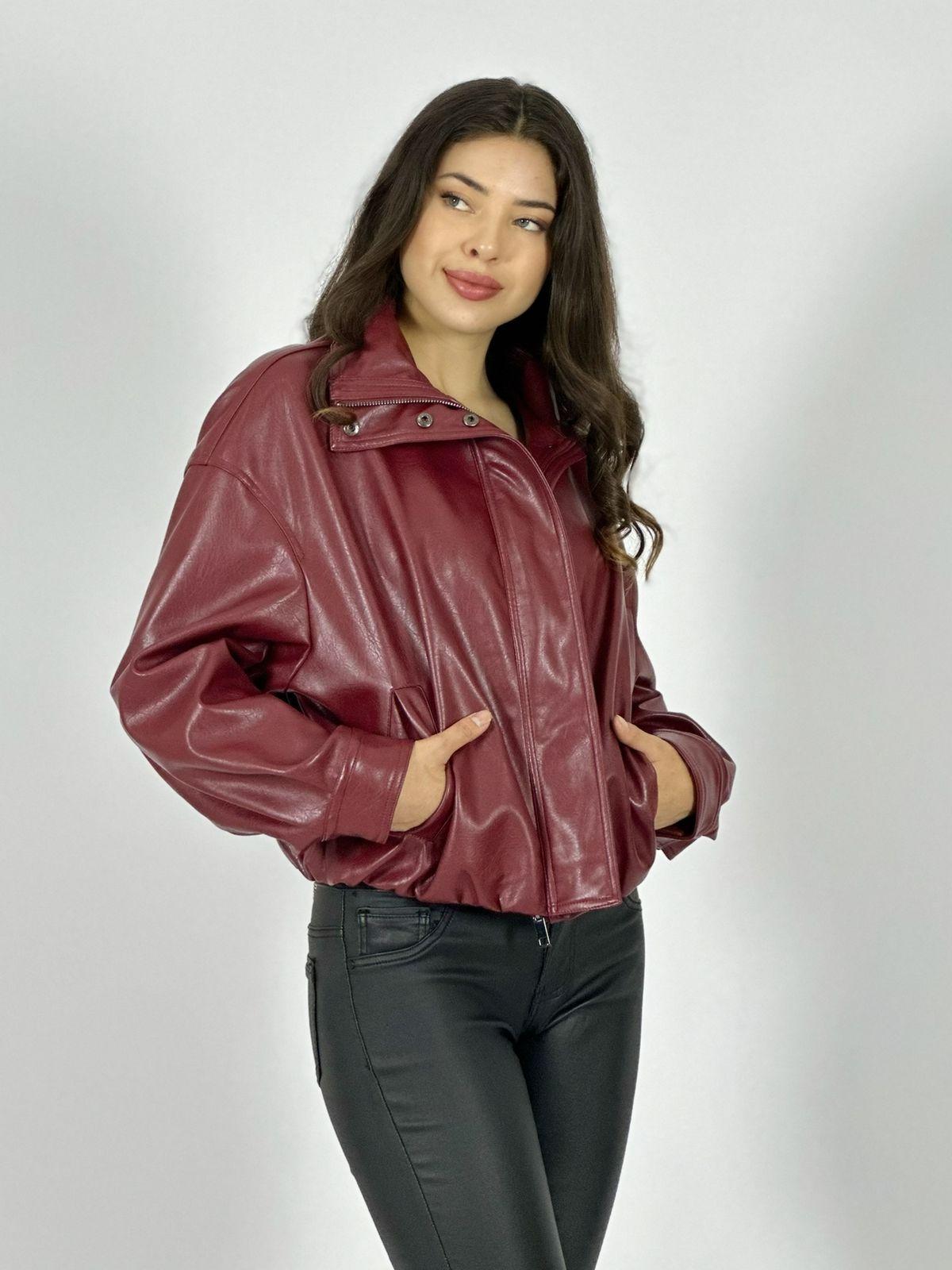 Chaqueta Bomber Ecocuero
