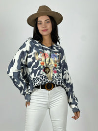 Sweater Cashmere Print