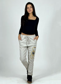 Jogger Italiano Estampado Triple Corazón