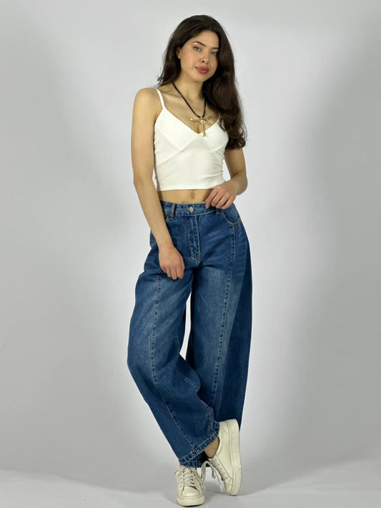 Jeans Mezclilla Balloon Fit