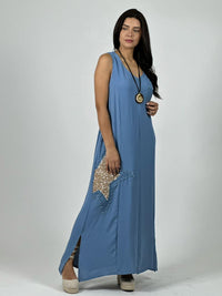 Vestido Crepé  Estrella Brillante