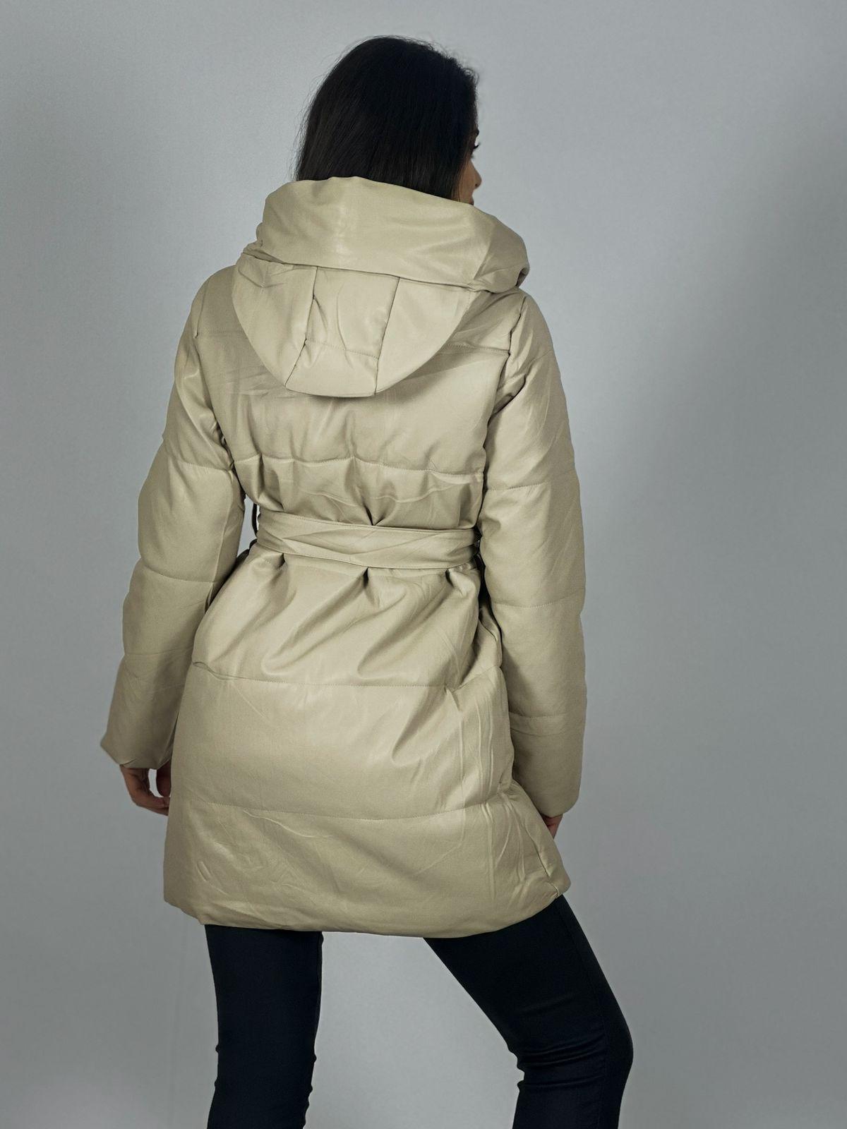 Parka Acolchada Con Cinturón