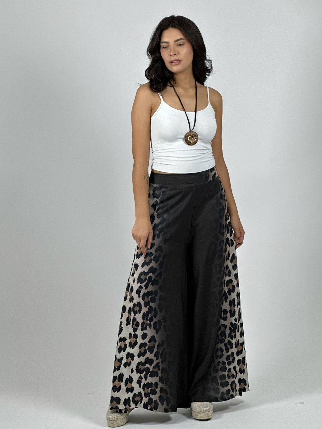 Palazzo Crepé Degrade Costado Print