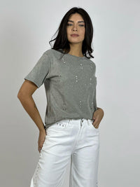 Polera Algodón con Tachas