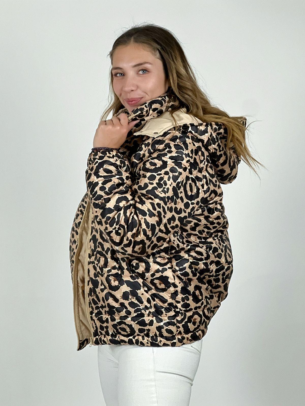 Parka Corta Acolchada Print