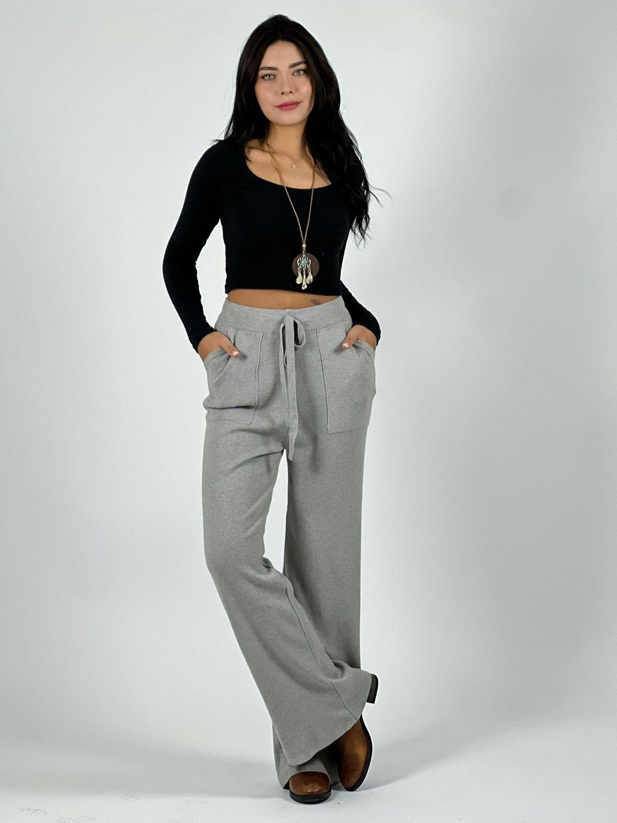 Pantalón De Lana con Bolsillos