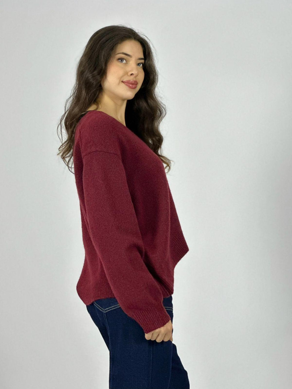 Sweater Lana Flor Bordada