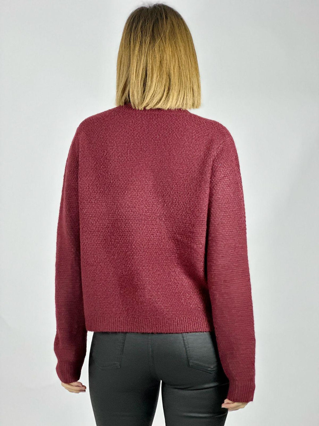 Sweater Tipo Blazer Paño Botones Dorados
