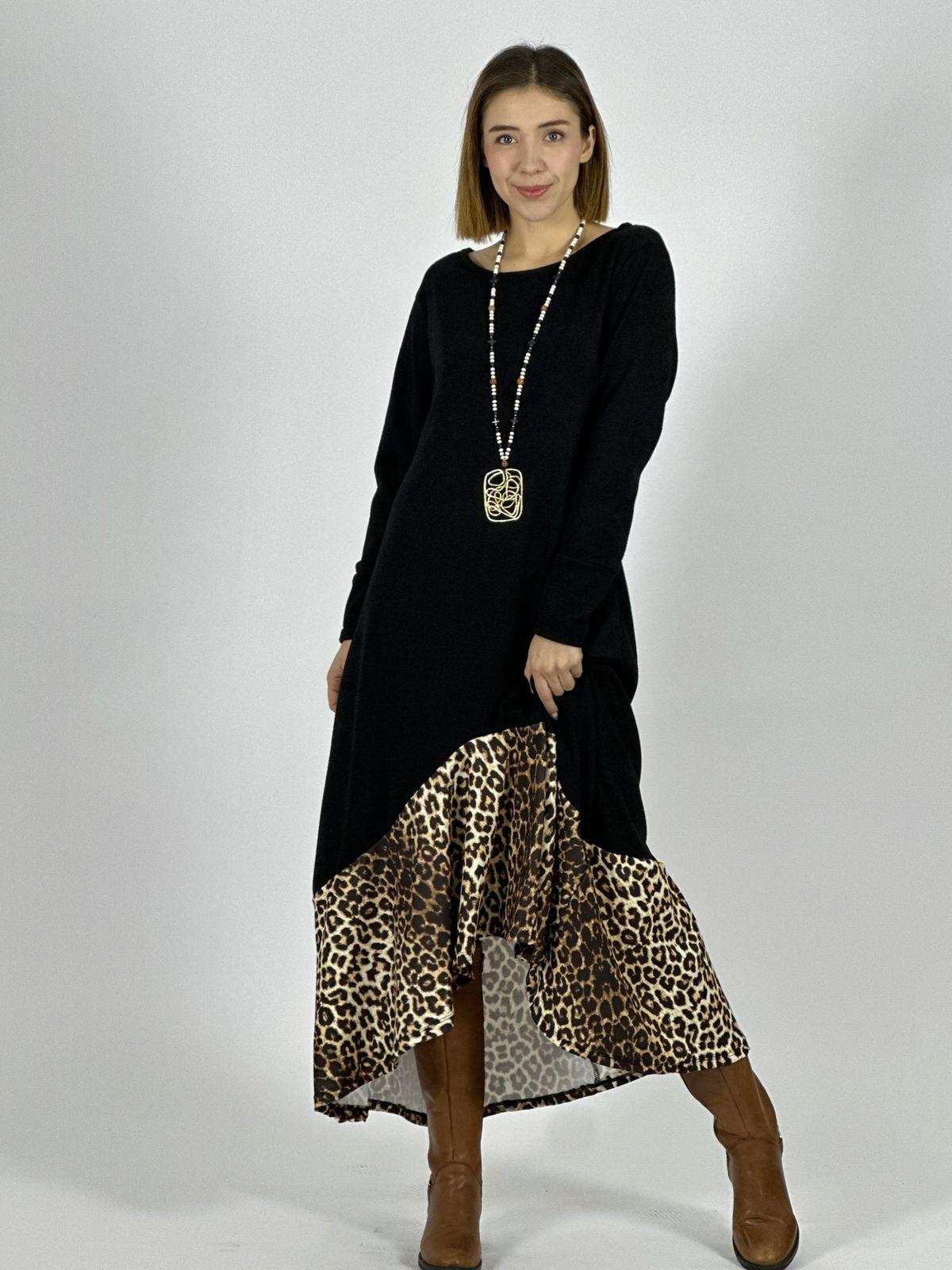 Vestido Lanilla Vuelo Print