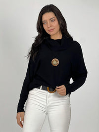 Sweater Spandex de Lana Cuello Alto