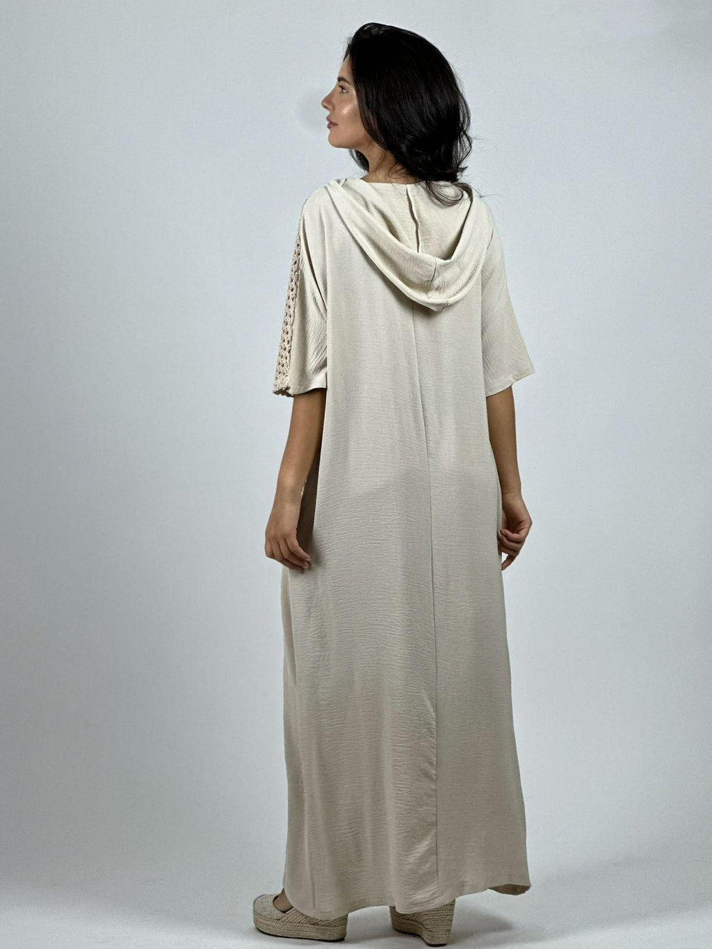 Vestido Lino Largo Holgado