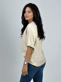 Polera Algodón Love Brillante