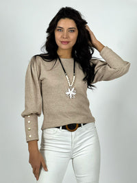 Polera Lanilla Manga Princesa